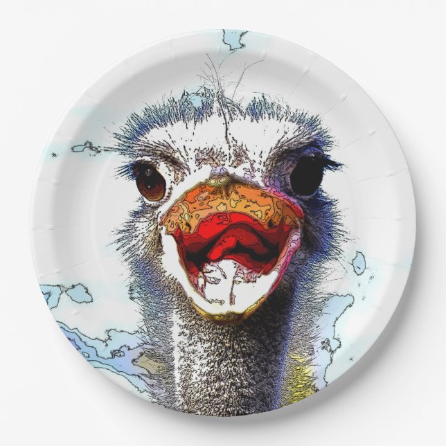 Ostrich20150701 Paper Plates (Front)