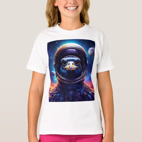 Ostrich Astronaut T_Shirt