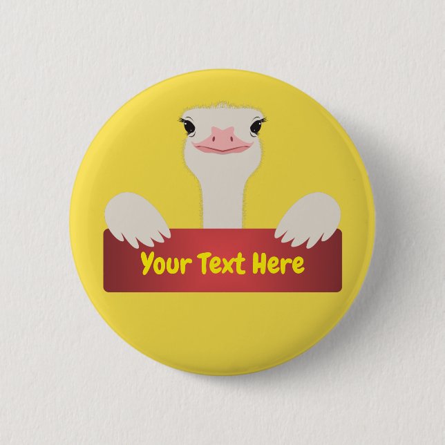 Ostrich Banner Button (Front)