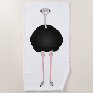 Ostrich Beach Towel