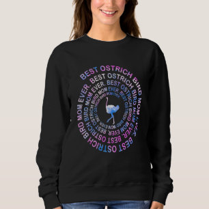 Ostrich Bird Mom Spiral Tie Dye  Mother s Day Sweatshirt