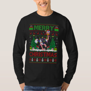 Ostrich Bird   Xmas Tree Ugly Santa Ostrich Christ T-Shirt