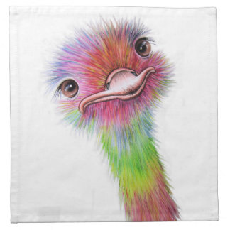 OSTRICH by Maria Moss Cloth Napkin
