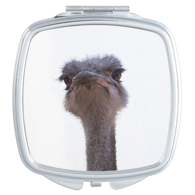 ostrich compact mirror (Front)