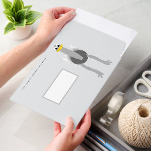Ostrich Design Any Colour Background Envelope Mailers