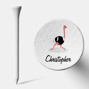 Ostrich Design Golf Tees