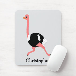 Ostrich Design Mouse Pad