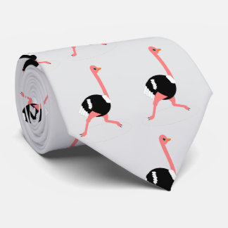 Ostrich Design Neck Tie
