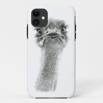 Ostrich Expression Sk053 Iphone 11 Case by AnimalsBeauty at Zazzle