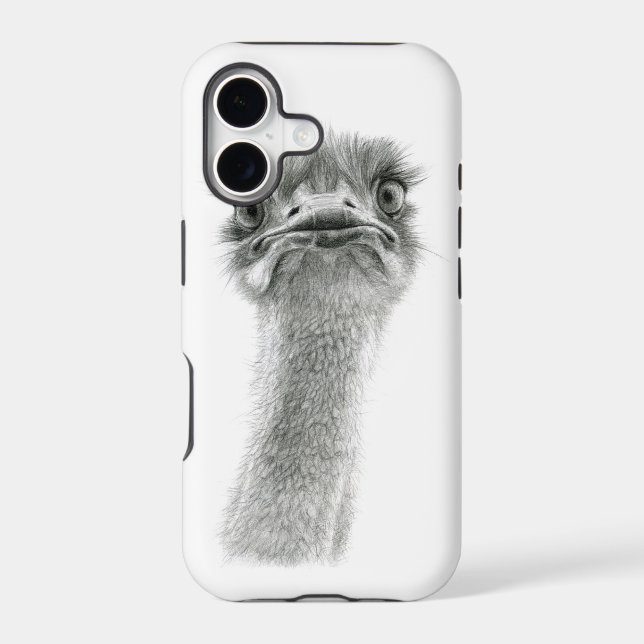 Ostrich expression sk053 iphone case (Back)