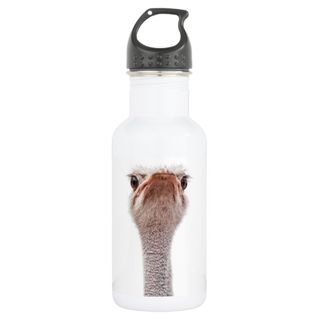 Ostrich Face Water Bottle (Front)