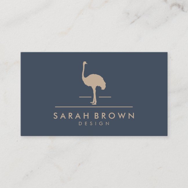 Ostrich Farm Owner Business Card