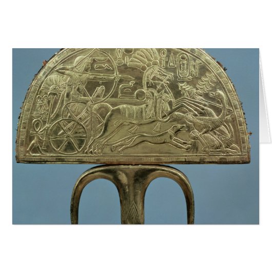 Ostrich-feather fan from the Tomb of Cards (Front Horizontal)