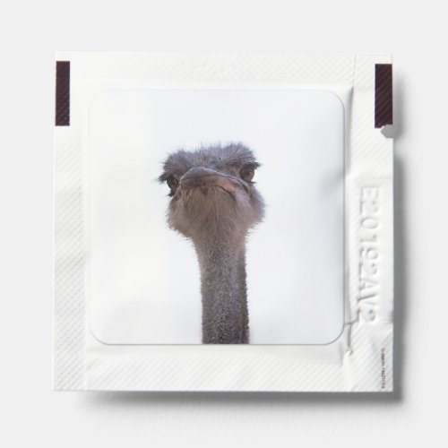 ostrich hand sanitizer packet