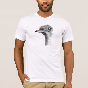 OSTRICH HEAD IN PENCIL: ART: REALISM T-Shirt