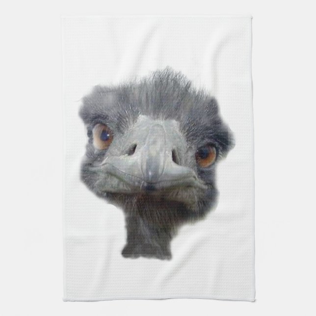 Ostrich head towel (Vertical)