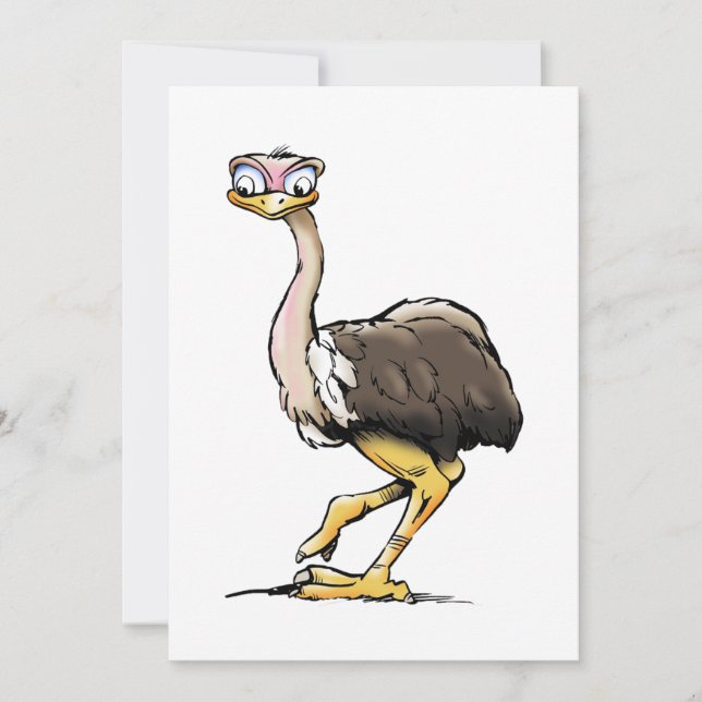 Ostrich Invitations (Front)
