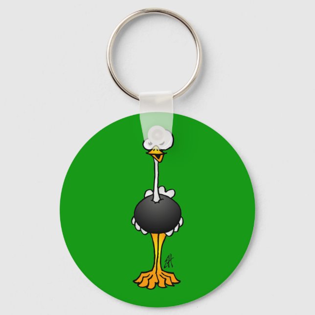 Ostrich Keychain (Front)