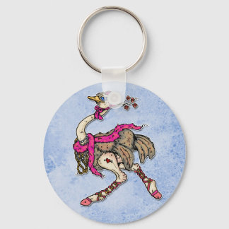 ostrich keychain
