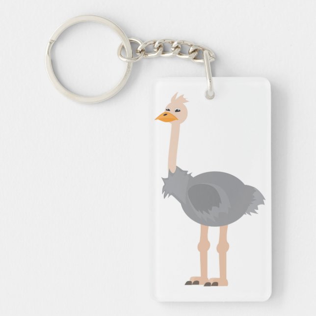 Ostrich Keychain (Front)