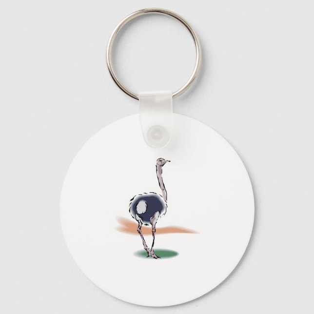 ostrich keychain (Front)