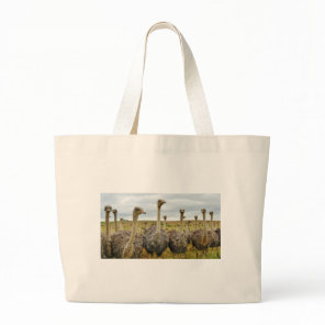 ostrich large tote bag