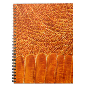 Ostrich leather texture notebook