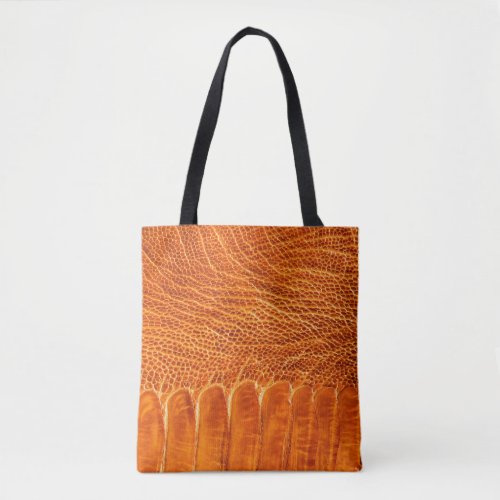 Ostrich leather texture tote bag