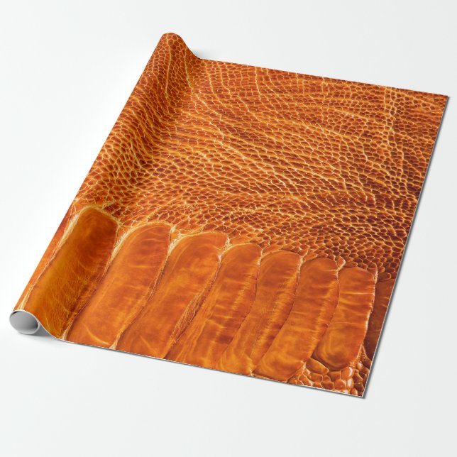 Ostrich leather texture wrapping paper (Unrolled)