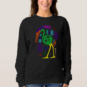 Ostrich Like Animal Full Of Colors Sweatshirt