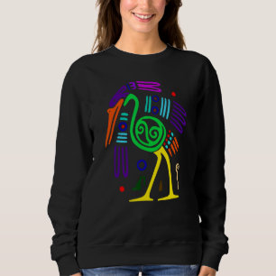 Ostrich Like Animal Full Of Colors Sweatshirt