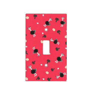 Ostrich pattern light switch cover