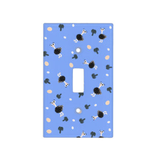 Ostrich pattern light switch cover