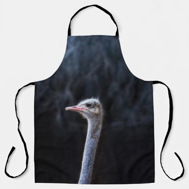 ostrich portrait apron (Front)