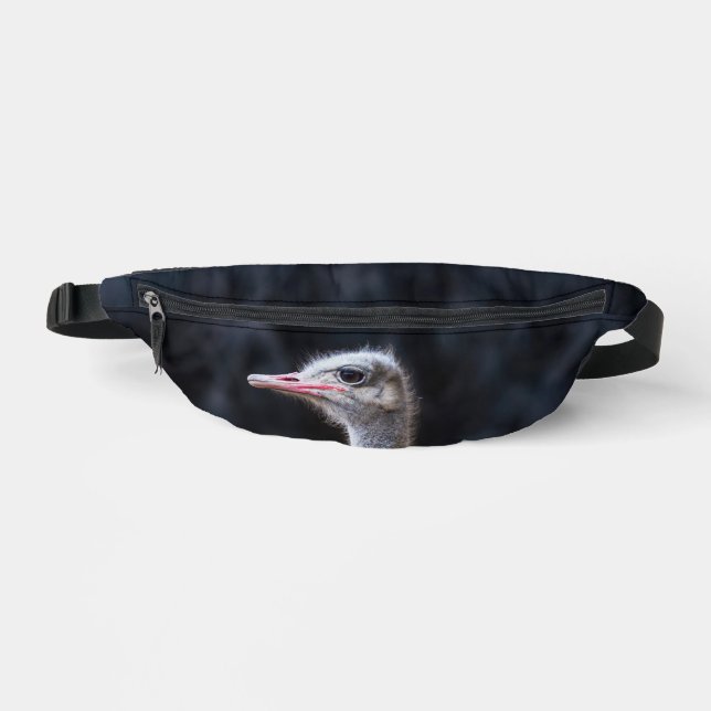 ostrich portrait    fanny pack (Front)