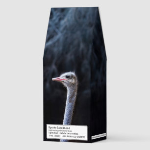 ostrich portrait     roasted coffee