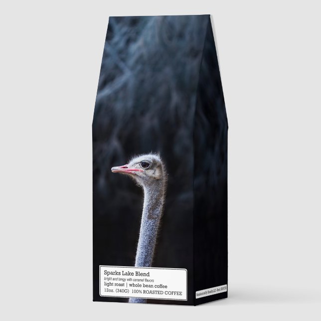 ostrich portrait     roasted coffee (Front)