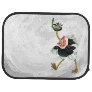 Ostrich Race in the Swamp Car Floor Mat