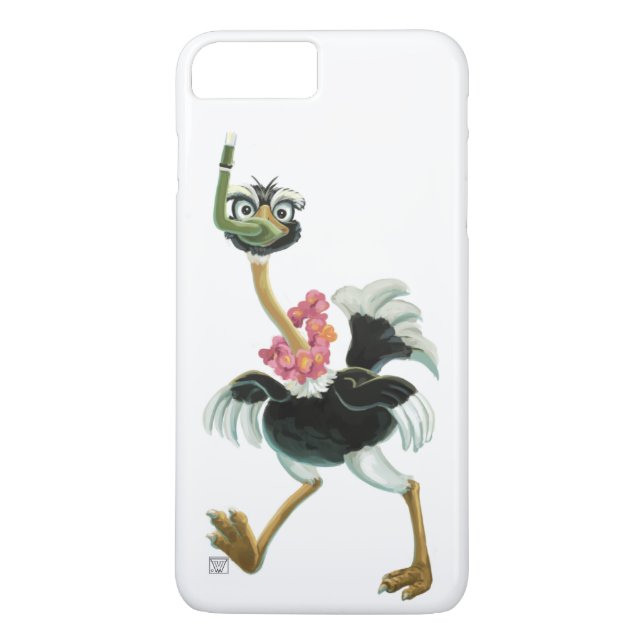 Ostrich Race in the Swamp Case-Mate iPhone Case (Back)
