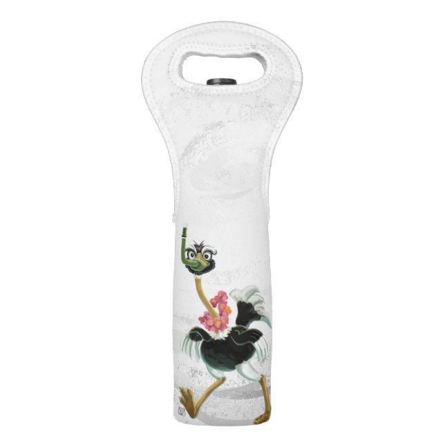 Ostrich Race in the Swamp Wine Bag (Front)
