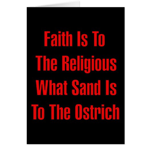 Ostrich Religion Cards (Front)