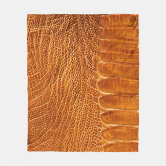 Ostrich Skin Texture: Luxurious Wallpaper. Fleece Blanket