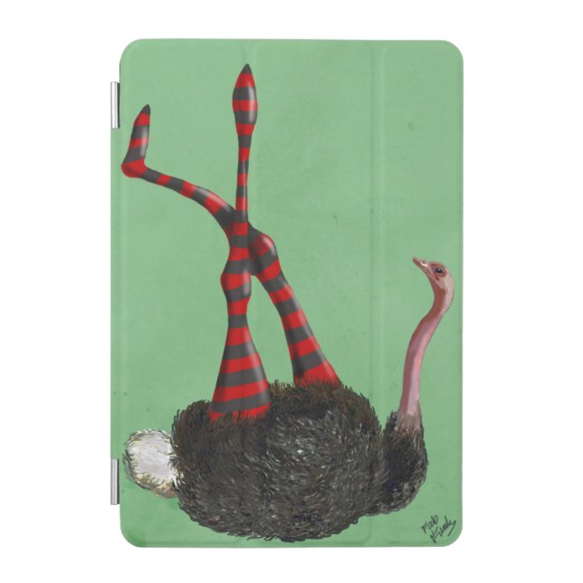 Ostrich Striped Leggings iPad Mini Cover (Front)