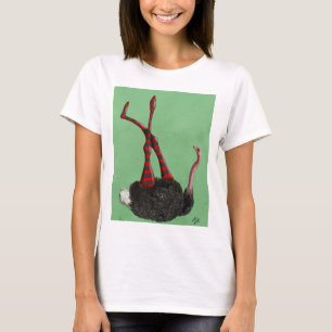 Ostrich Striped Leggings T-Shirt