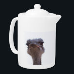 ostrich teapot<br><div class="desc">ostrich portrait</div>