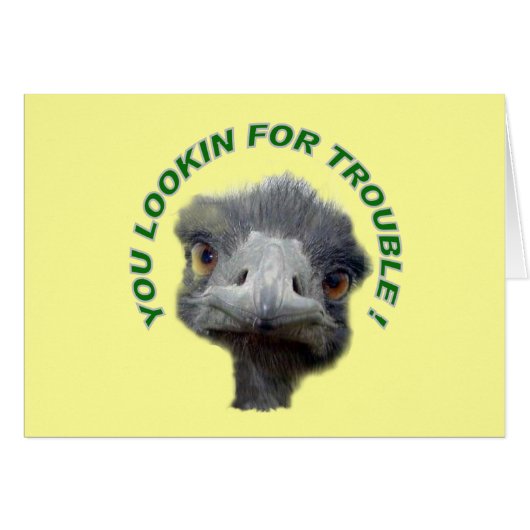 Ostrich trouble cards (Front Horizontal)
