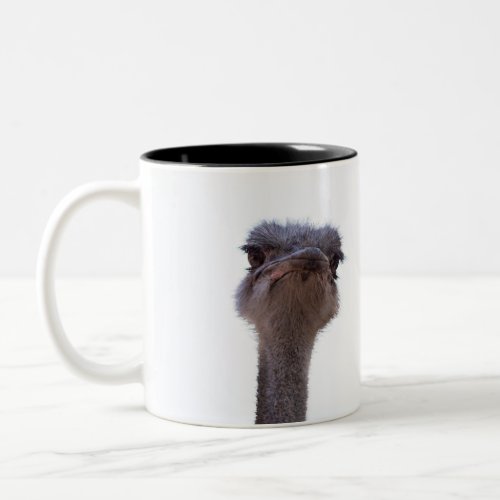 ostrich Two_Tone coffee mug