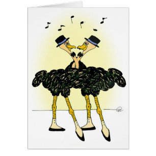 Ostrich Wedding Cards