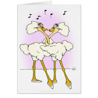 Ostrich Wedding Cards