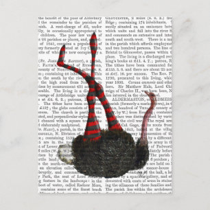 Ostrich with Striped Leggings Postcard